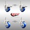 Service Caster 3 Inch 316SS Blue Polyurethane 3/8 Inch Threaded Stem Caster Lock Brake, 2PK SS316TSTTL20S314-PPUBBLUE-381615-2S2 - alternate 2